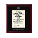 University of Missouri Diploma Frames