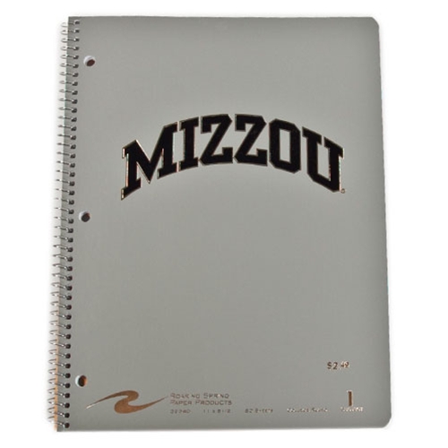 University of Missouri Grey One-Subject Notebook