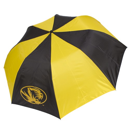 Mizzou Oval Tiger Head 48" Black & Gold Umbrella