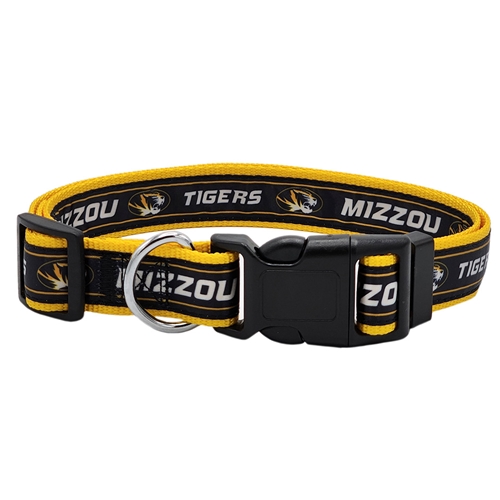Mizzou Tigers Black & Gold Pet Collar