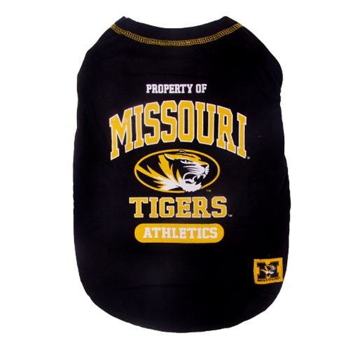 Property of Missouri Tigers Black Pet T-Shirt