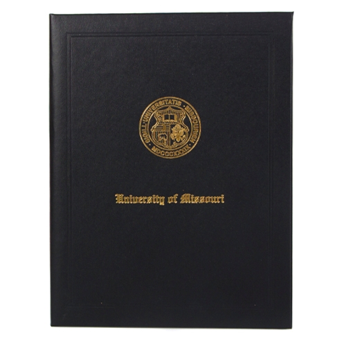 University of Missouri Official Seal Black Diploma Cover