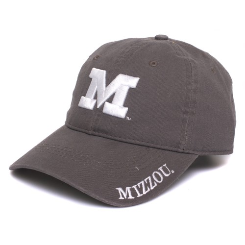 Mizzou Juniors' Grey Adjustable Hat