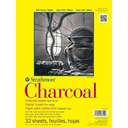 Strathmore Artist Papers 11" x 17" 64 lb. 300 Series Charcoal 32 Sheet Spiral Bound Pad