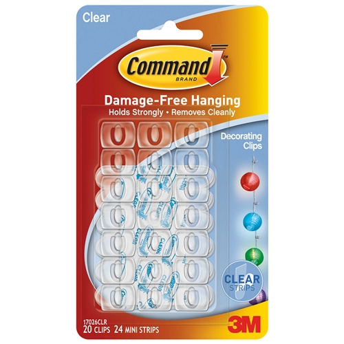 3M Command Clear Decorating Clips