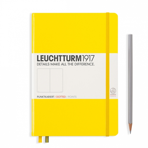 Leuchtturm1917 Medium Lemon Dotted Notebook