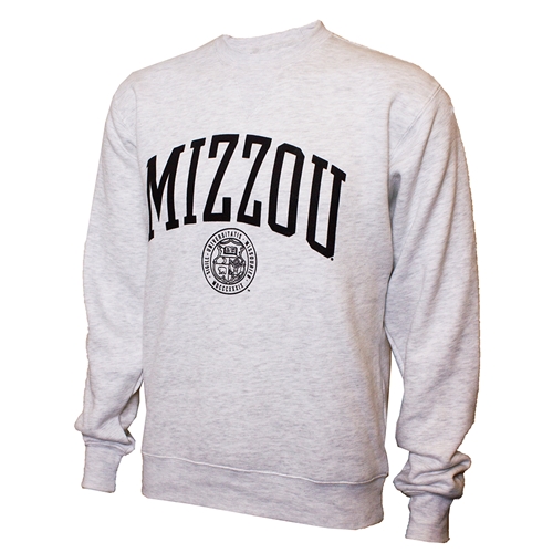 Mizzou  Offical Seal Ash Grey Sweatshirt