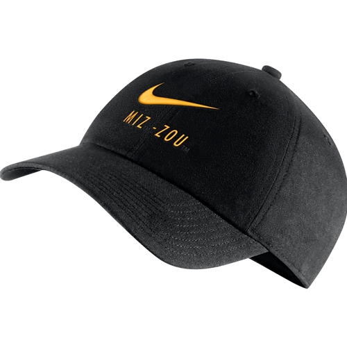 MIZ-ZOU Gold Twill Nike ® Cap with Swoosh Logo