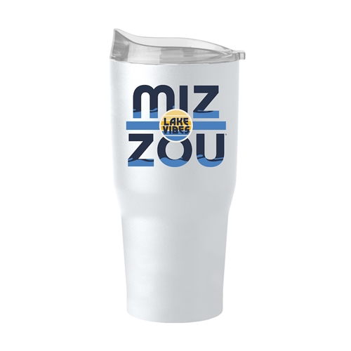 30oz Classic White MIZ-ZOU Lake Life Powdercoat Tumbler