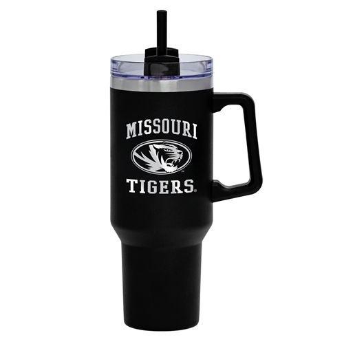 40 oz Black Kodiak Tumbler Missouri Tigers Oval Tigerhead