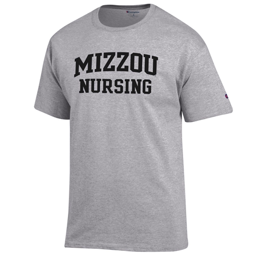 Mizzou Nursing Grey Crew Neck T-Shirt