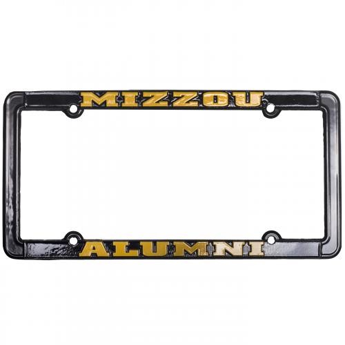 Mizzou Alumni Tiger Head Black Single License Plate Frame
