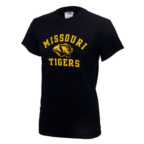 Missouri Tigers Black Crew Neck T-Shirt