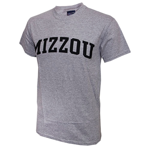 Mizzou Light Grey Crew Neck T-Shirt