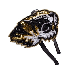 Mizzou Tiger Head Sequin Headband