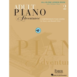 NR ADULT PIANO ADVENTURES ALL-IN-ONE LSN BK 2 #00420246 (REISSUE)