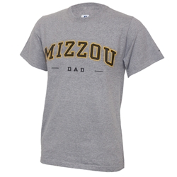 Mizzou Dad Grey Crew Neck T-Shirt