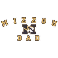 Mizzou Dad Black & Gold Decal