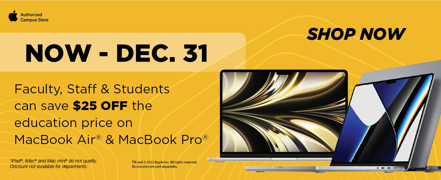 $25 off select MacBook Air and MacBook Pro