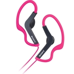Sony Pink Sports Headphones with Ear Loop