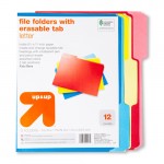 Erasable Tab Files Pack of 12
