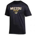 Mizzou Dad Black Crew Neck T-Shirt