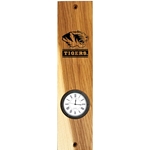 Mizzou Etched Tiger Head Wooden Wall Mount Clock