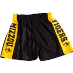 Mizzou Tigers Tiger Head Youth Black and Gold Shorts