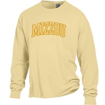 Mizzou Tiger Head Yellow Crew Neck Shirt