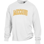 Mizzou Tiger Head White Crew Neck Shirt
