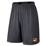 Mizzou Nike® Oval Tiger Head Charcoal Grey Shorts