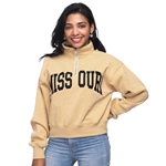 Missouri Gold and Black Cropped 1/4 Zip Sweatshirt
