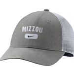 Grey Nike® Mizzou Mesh Snapback Hat