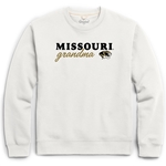 White Sweatshirt Missouri Grandma Oval Tigerhead Print Full Chest