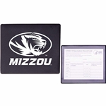 Black and White Mizzou Vaccine Card Holder with Oval Tigerhead