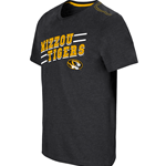 Grey Mizzou Tigers T-Shirt Retro Font Front/ Mizzou-Rah Back