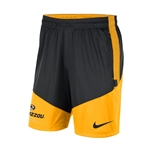 Team Issue Black and Yellow Mizzou Nike® Shorts Oval Tiger Head