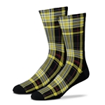 Black and Gold Plaid Official Mizzou Socks