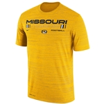 Bright Gold Nike® Missouri Tigers Football Tee Oval Tiger Head