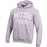 Lavender Champion® Mizzou Tigers Sweatshirt Tackle Twill Embroidery