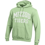 Mint Green Champion® Mizzou Tigers Sweatshirt Tackle Twill Embroidery