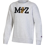 TAM Ash Grey Youth Champion® MIZ Leaning Tiger Sweatshirt