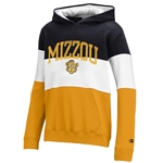 Youth Black and Gold Champion® Mizzou Beanie Tiger Hoodie