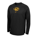 Black and Gold Mizzou Tigers Nike® Long Sleeve T-Shirt
