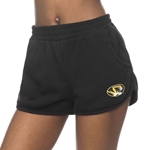 Black Juniors Mizzou Fleece Shorts