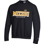 Black Champion® Mizzou Grandpa Embroidery Sweatshirt