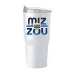 30oz Classic White MIZ-ZOU Lake Life Powdercoat Tumbler