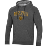 Grey Champion® Hooded Sweatshirt Triumph Vault Mizzou Beanie Tiger Full Chest Screenprint
