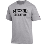 Mizzou Education Grey Crew Neck T-Shirt