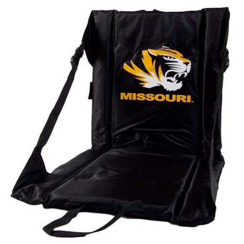 Missouri Tiger Head Portable Black Stadium Seat
